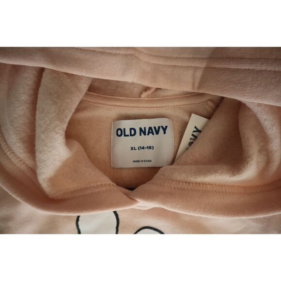 Old Navy 807672 Girl's Sz XL (14-16) Pink Snoopy Chill Mode Graphic Hoodie - Picture 3 of 8